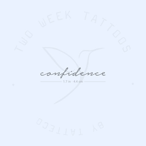 Confidence Semi-Permanent Tattoo - Set of 2
