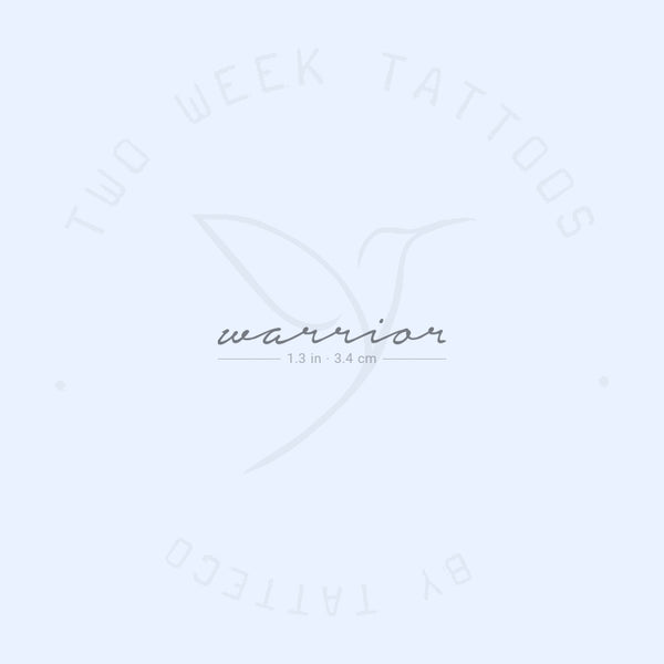 Warrior Semi-Permanent Tattoo - Set of 2