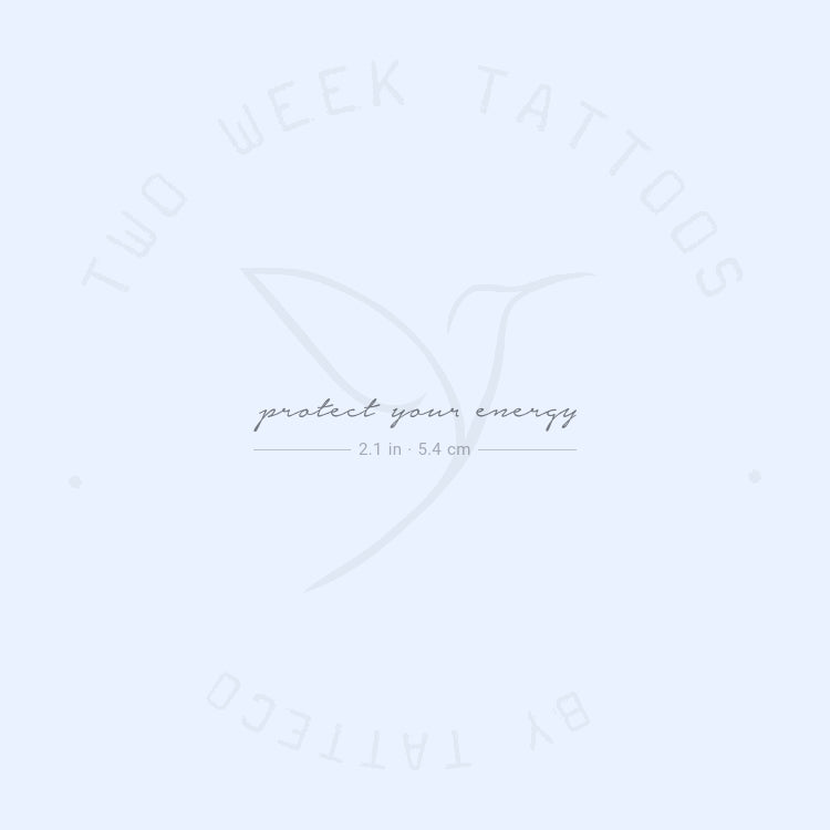 Protect Your Energy Semi-Permanent Tattoo - Set of 2