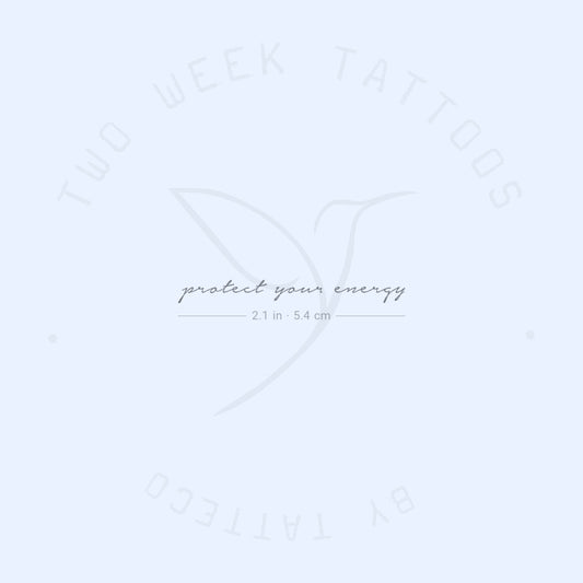 Protect Your Energy Semi-Permanent Tattoo - Set of 2