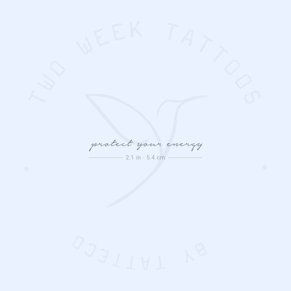 Protect Your Energy Semi-Permanent Tattoo - Set of 2