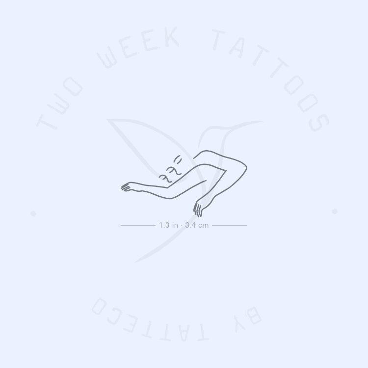 Tatuaje semipermanente "Love To Sleep" (juego de 2)