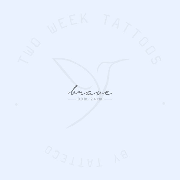 Brave Semi-Permanent Tattoo - Set of 2