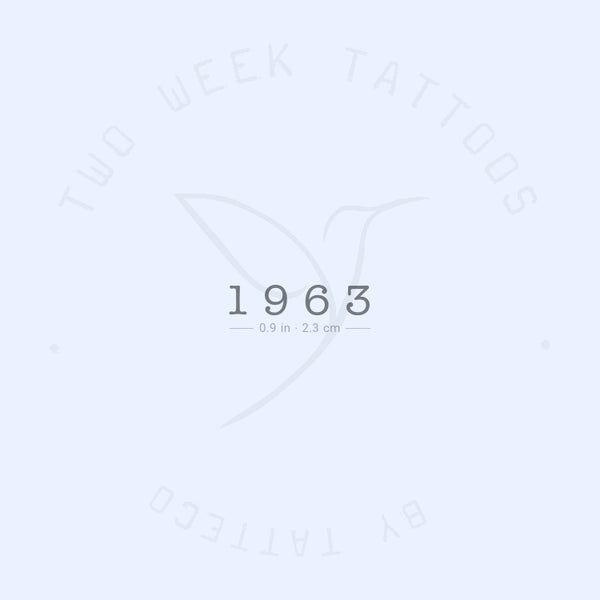 1963 Semi-Permanent Tattoo - Set of 2
