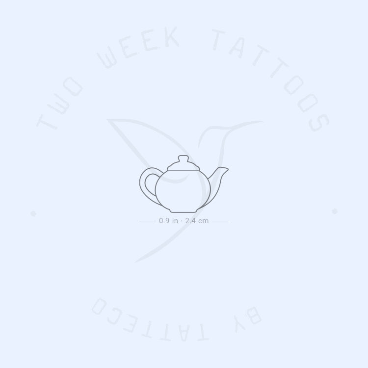 Teapot Semi-Permanent Tattoo - Set of 2