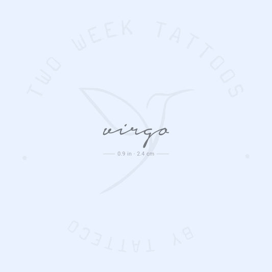 Tatuaje semipermanente de Virgo - Juego de 2