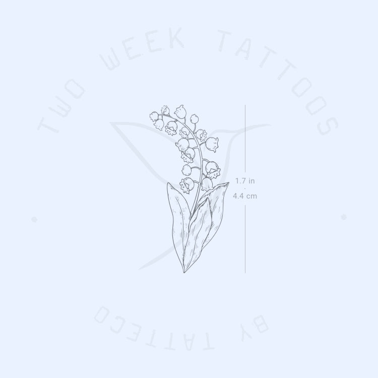 Lily-of-the-valley Semi-Permanent Tattoo - Set of 2