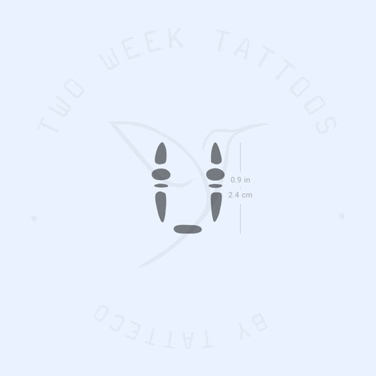 No-Face Semi-Permanent Tattoo - Set of 2