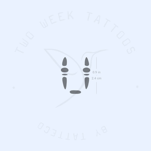No-Face Semi-Permanent Tattoo - Set of 2