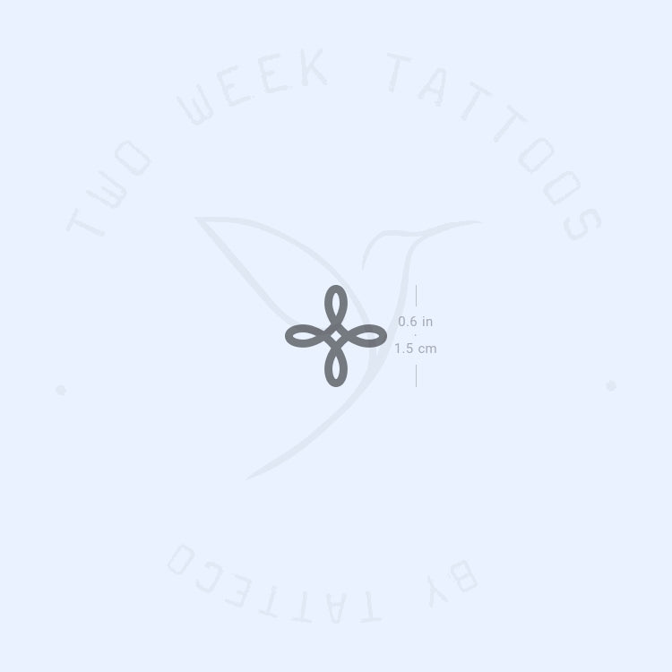Tatuaje semipermanente de nudo Bowen - Juego de 2