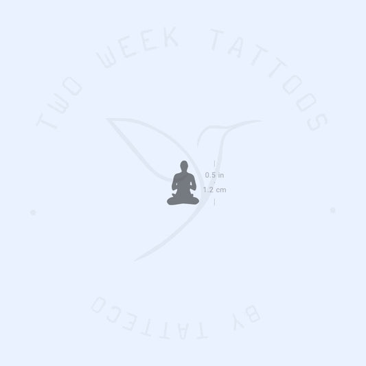 Tatuaje semipermanente de meditación - Juego de 2