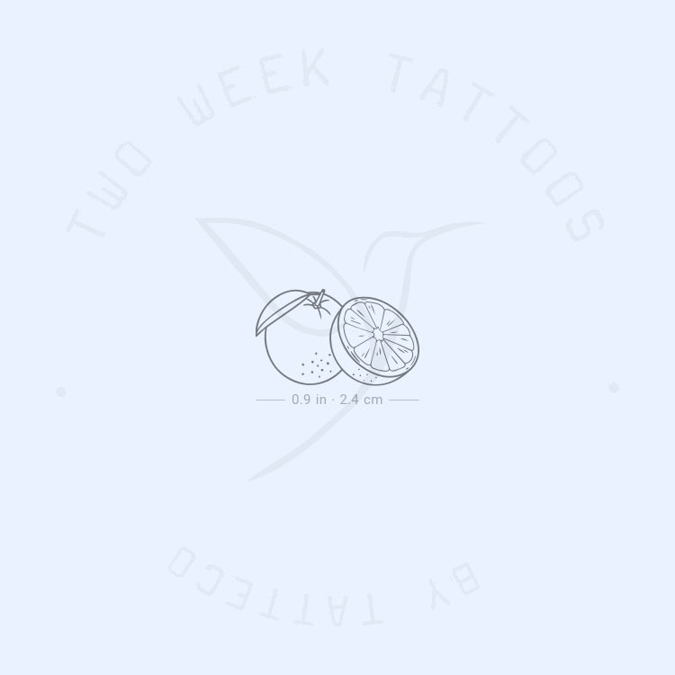 Oranges Semi-Permanent Tattoo - Set of 2