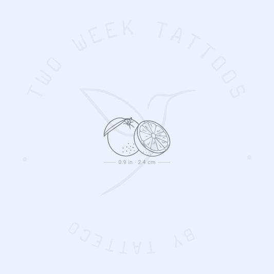 Oranges Semi-Permanent Tattoo - Set of 2