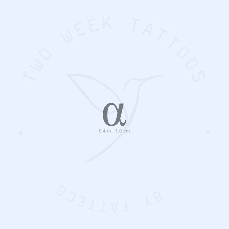 Alpha Semi-Permanent Tattoo - Set of 2