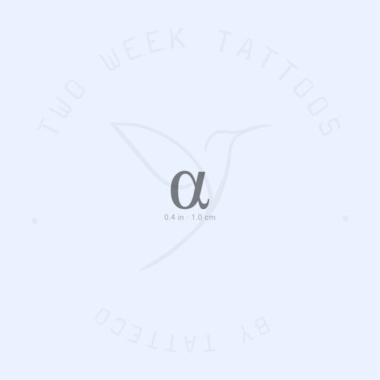 Alpha Semi-Permanent Tattoo - Set of 2