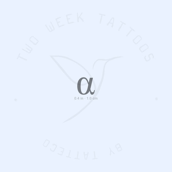 Alpha Semi-Permanent Tattoo - Set of 2