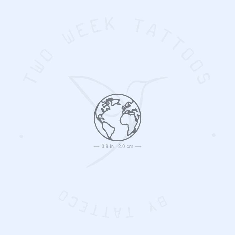 Atlantic Earth Semi-Permanent Tattoo - Set of 2
