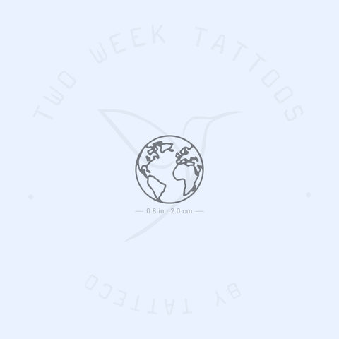 Atlantic Earth Semi-Permanent Tattoo - Set of 2