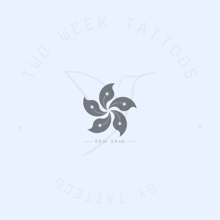 Hong Kong Flower Semi-Permanent Tattoo - Set of 2