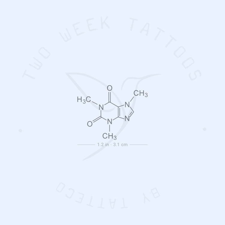 Caffeine Semi-Permanent Tattoo - Set of 2