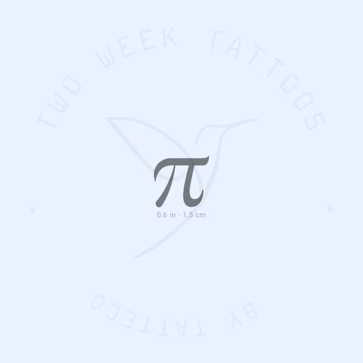 Pi Number Semi-Permanent Tattoo - Set of 2