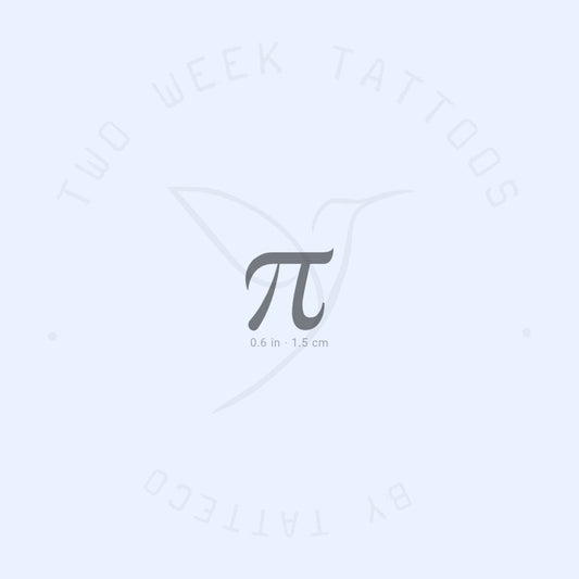 Tatuaje semipermanente del número Pi (juego de 2)