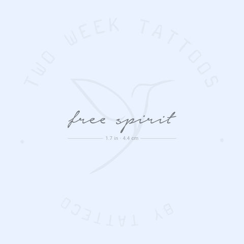 Free Spirit Semi-Permanent Tattoo - Set of 2