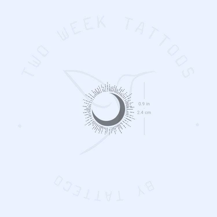 Moon Eclipse Semi-Permanent Tattoo - Set of 2