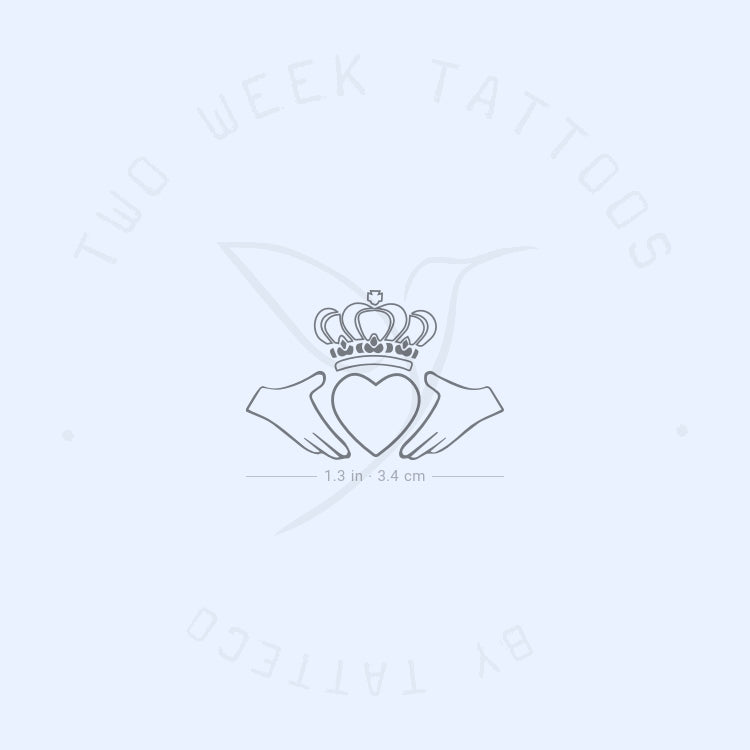 Tatuaje semipermanente de Claddagh - Juego de 2