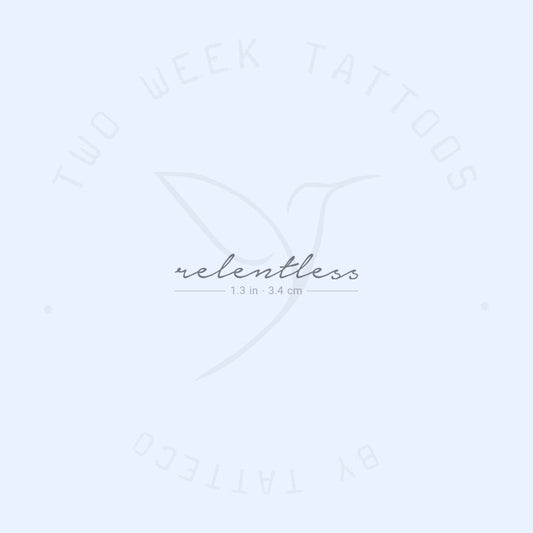 Relentless Semi-Permanent Tattoo - Set of 2