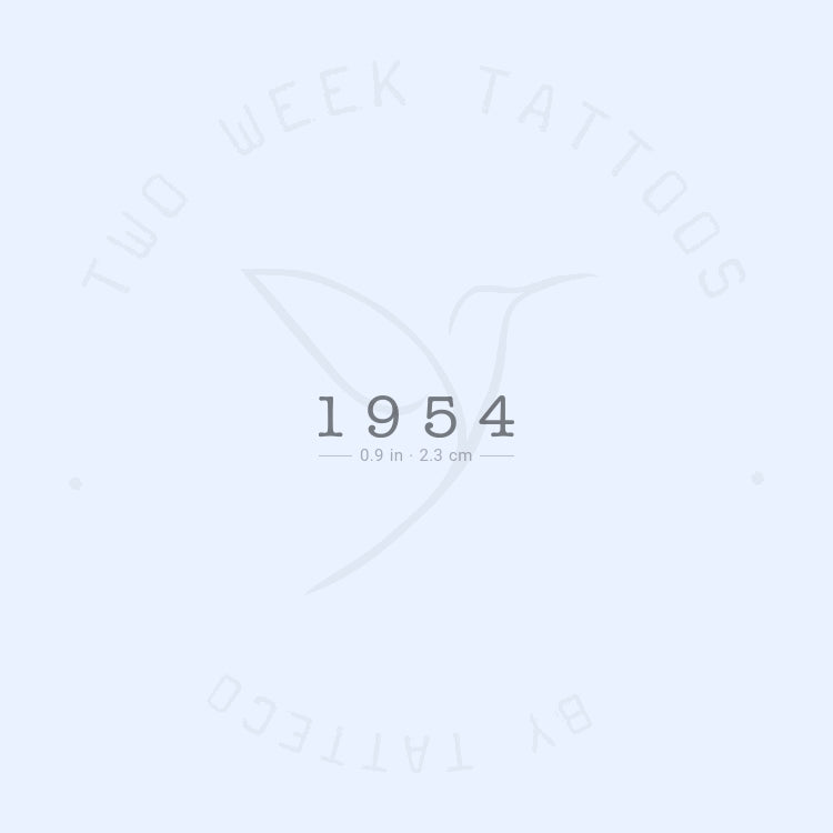 Tatuaje semipermanente de 1954 - Juego de 2