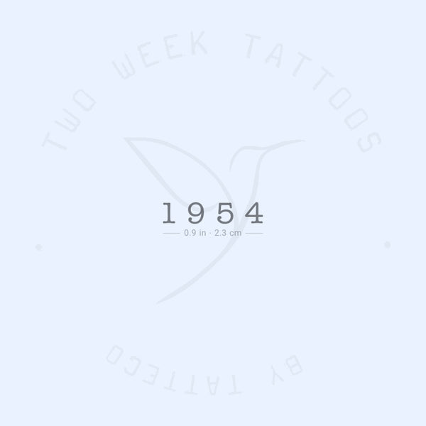 1954 Semi-Permanent Tattoo - Set of 2
