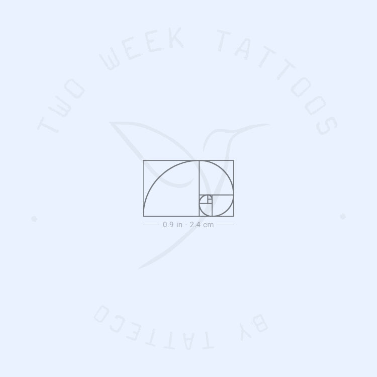 Tatuaje semipermanente de espiral dorada pequeña (juego de 2)