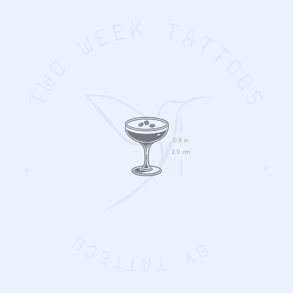 Little Espresso Martini Semi-Permanent Tattoo - Set of 2