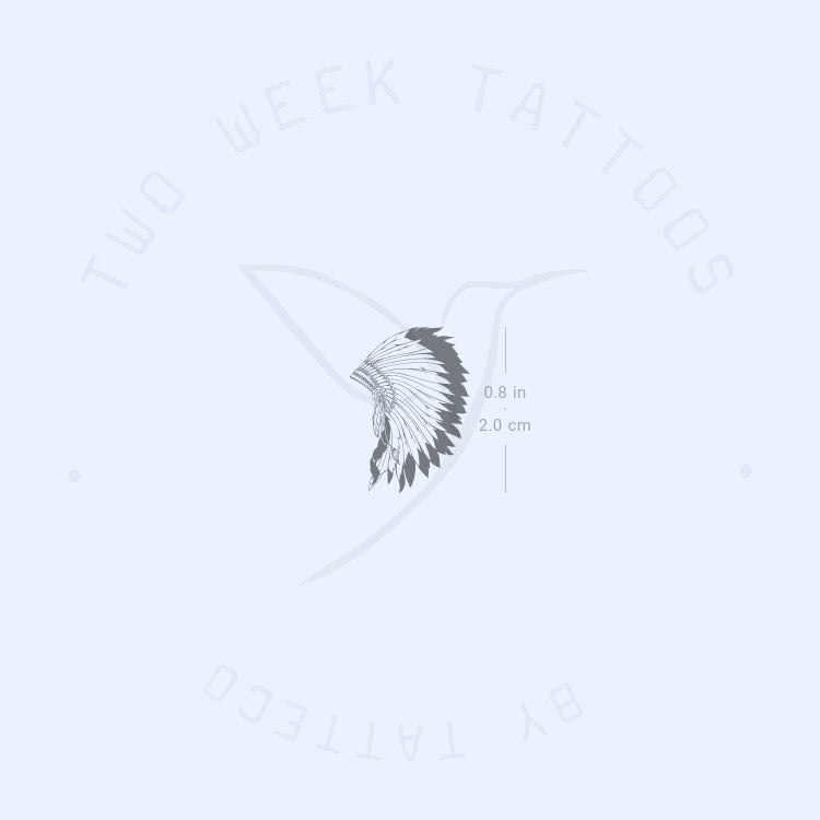 War Bonnet Semi-Permanent Tattoo - Set of 2