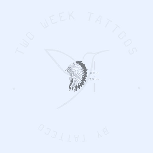 War Bonnet Semi-Permanent Tattoo - Set of 2