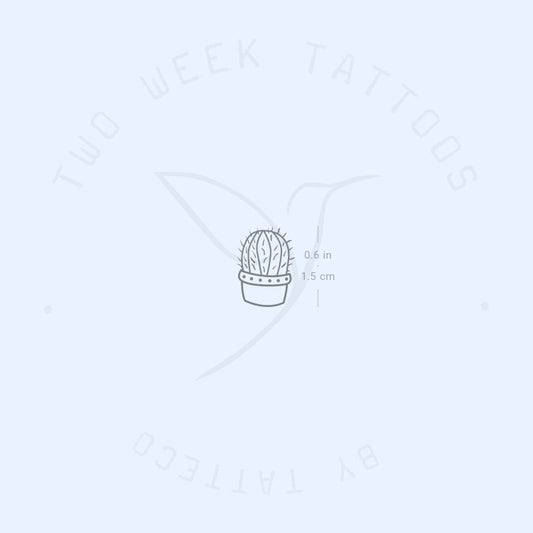 Tatuaje semipermanente de barril de cactus - Juego de 2