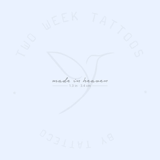 Made In Heaven Semi-Permanent Tattoo - Set of 2