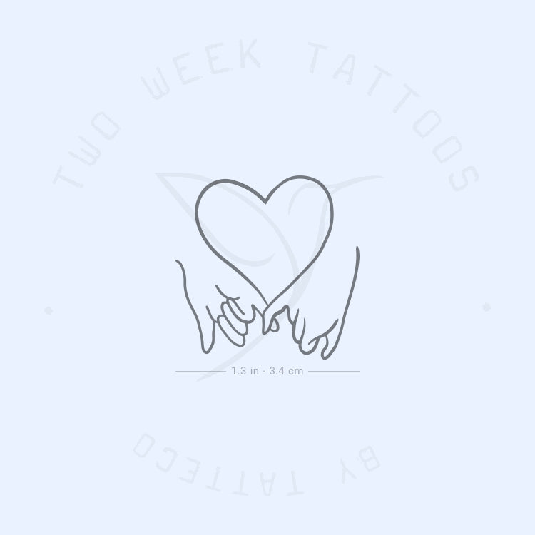 Pinky Promise Love Semi-Permanent Tattoo - Set of 2