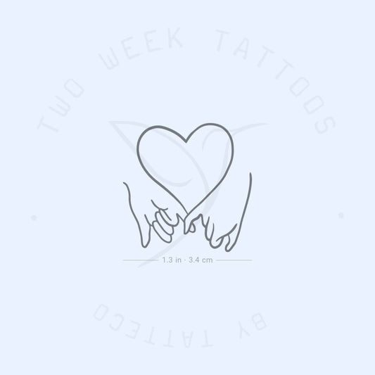 Tatuaje semipermanente Pinky Promise Love (juego de 2)