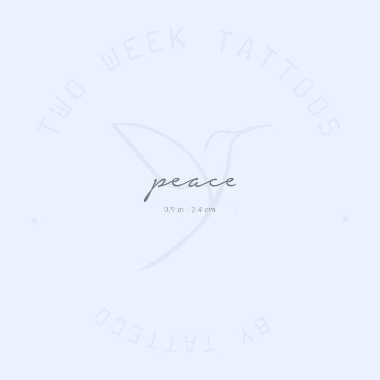 Peace Semi-Permanent Tattoo - Set of 2