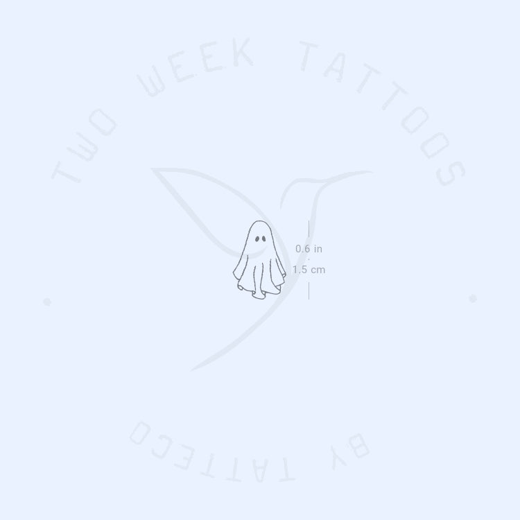 Fine Line Ghost Semi-Permanent Tattoo - Set of 2
