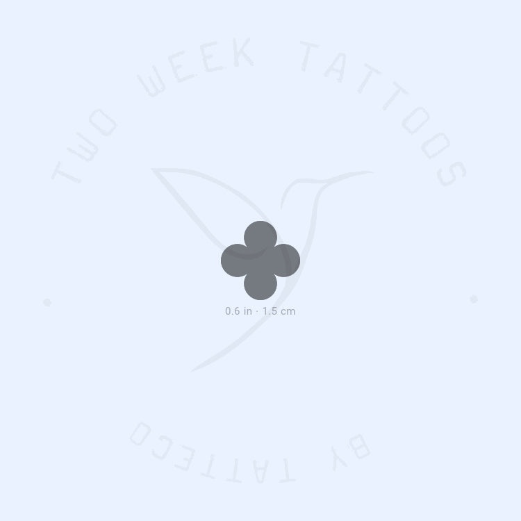 Tatuaje semipermanente de cuatrifolio - Juego de 2