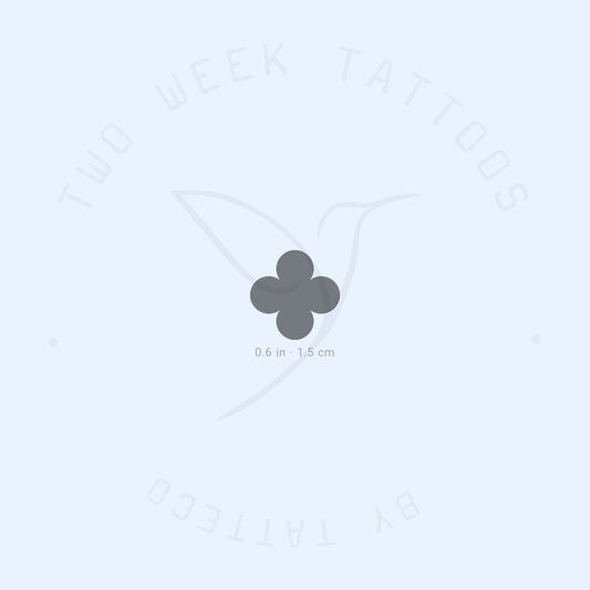 Tatuaje semipermanente de cuatrifolio - Juego de 2