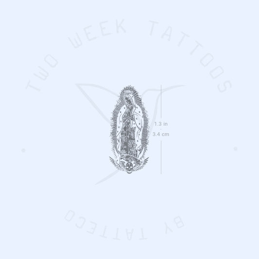 Tatuaje semipermanente de Nuestra Señora de Guadalupe - Juego de 2