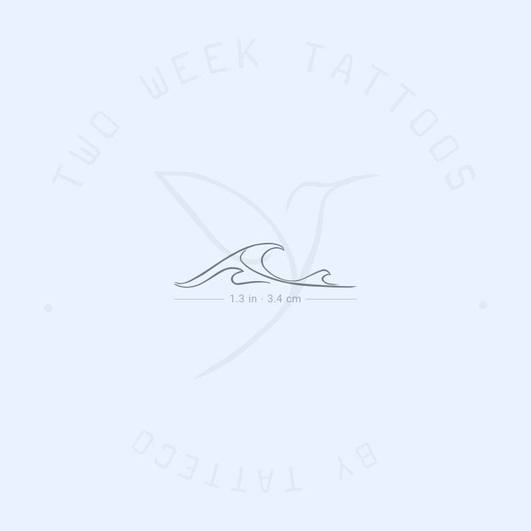 Triple Wave Semi-Permanent Tattoo - Set of 2