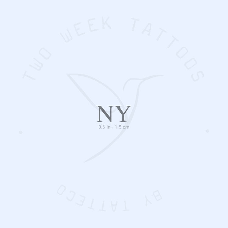 NY - Tatuaje semipermanente de Nueva York - Juego de 2