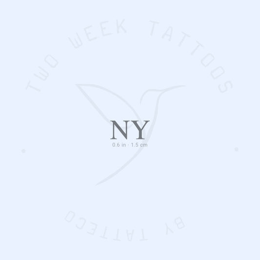 NY - Tatuaje semipermanente de Nueva York - Juego de 2