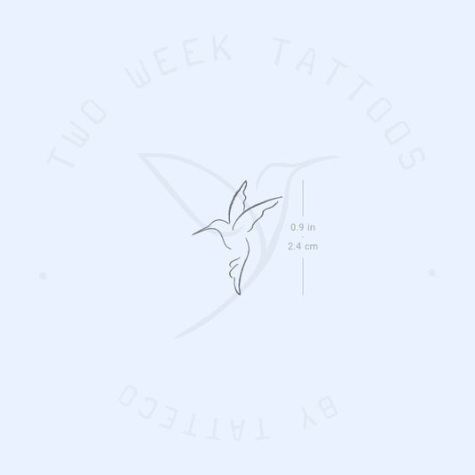 Hummingbird Semi-Permanent Tattoo - Set of 2