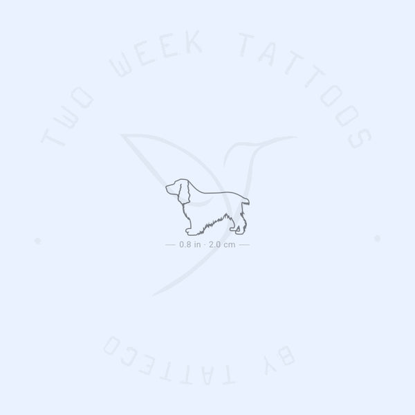 Cocker Spaniel Semi-Permanent Tattoo - Set of 2